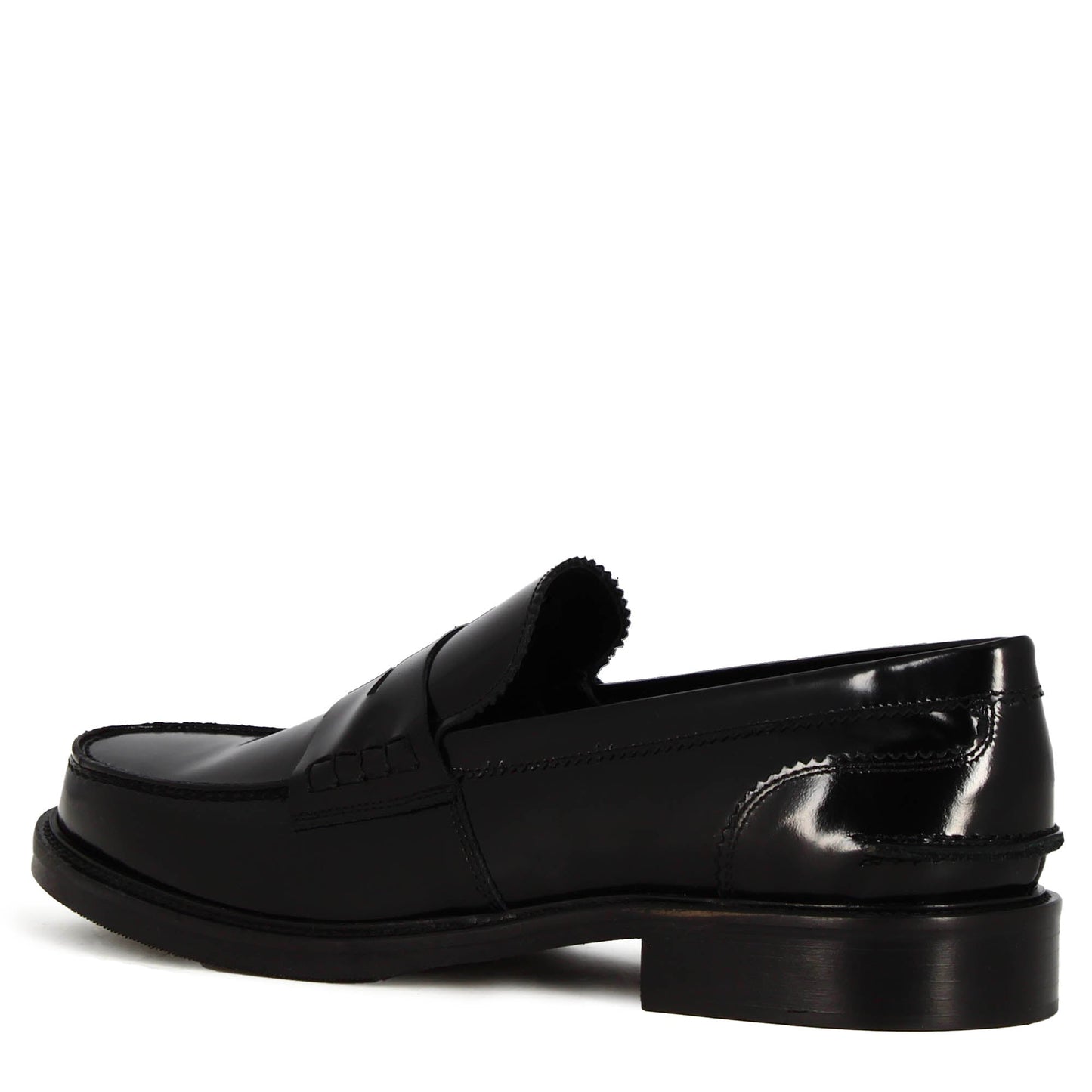 Mocassino classico da uomo in pelle lucida colore nero