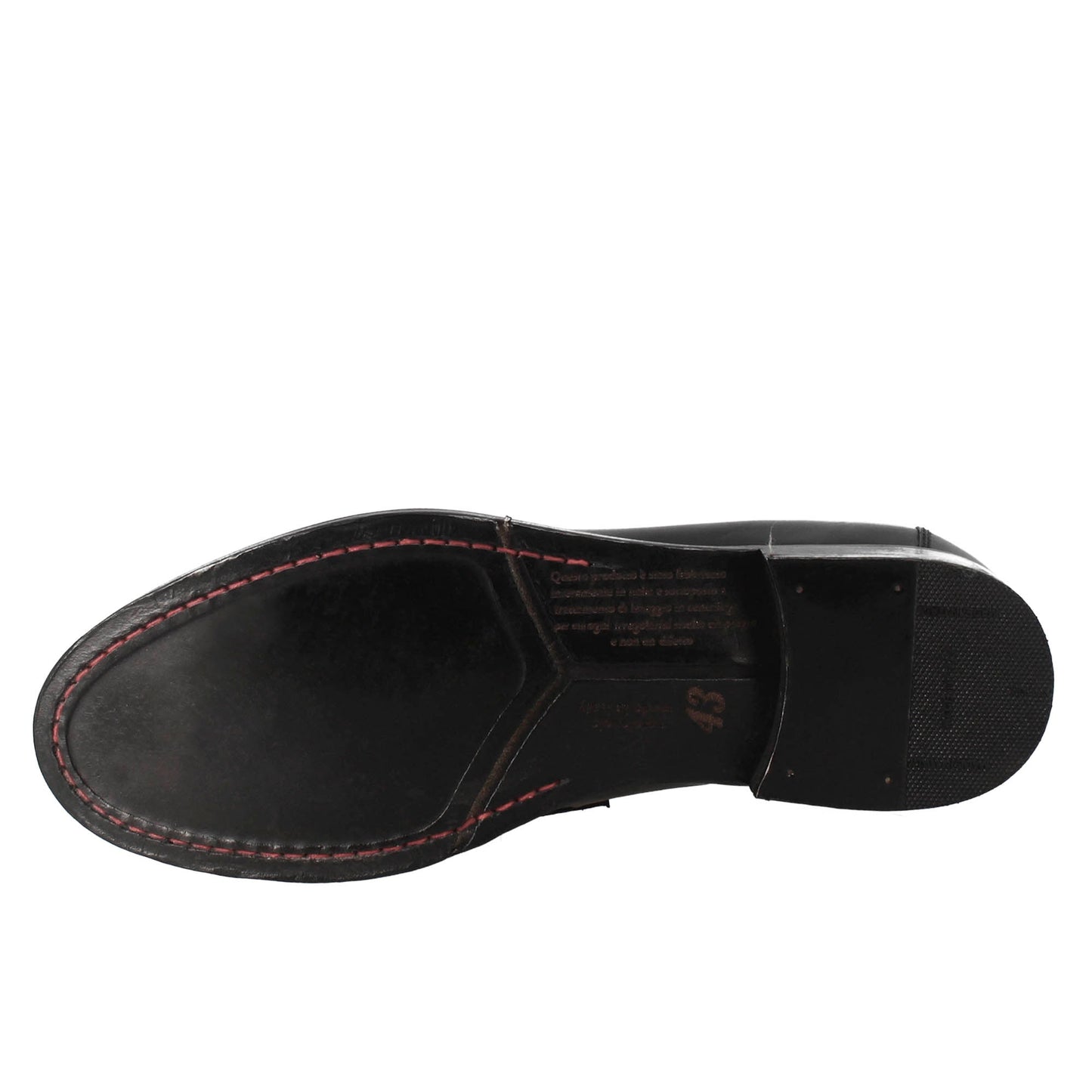 Handmade men's leather moccasin