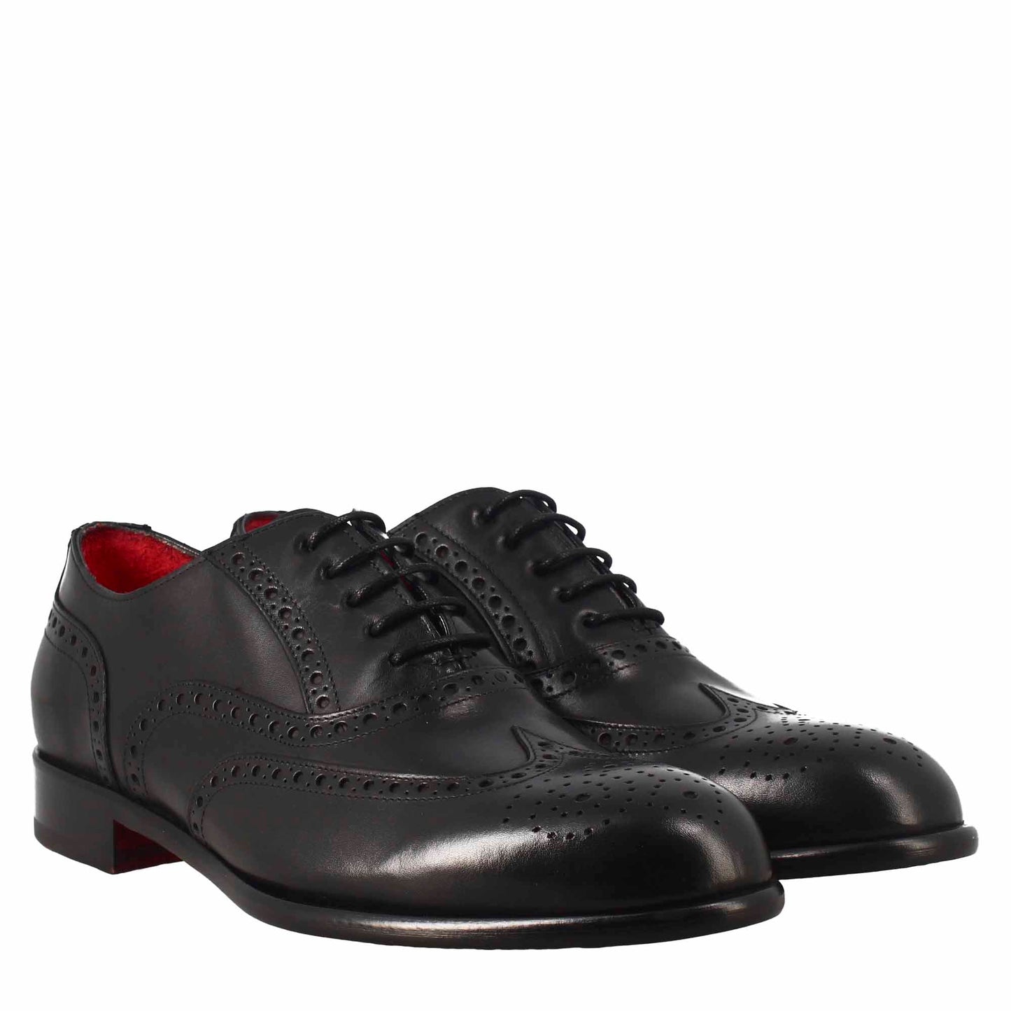 Oxford full brogue elegante da uomo in pelle