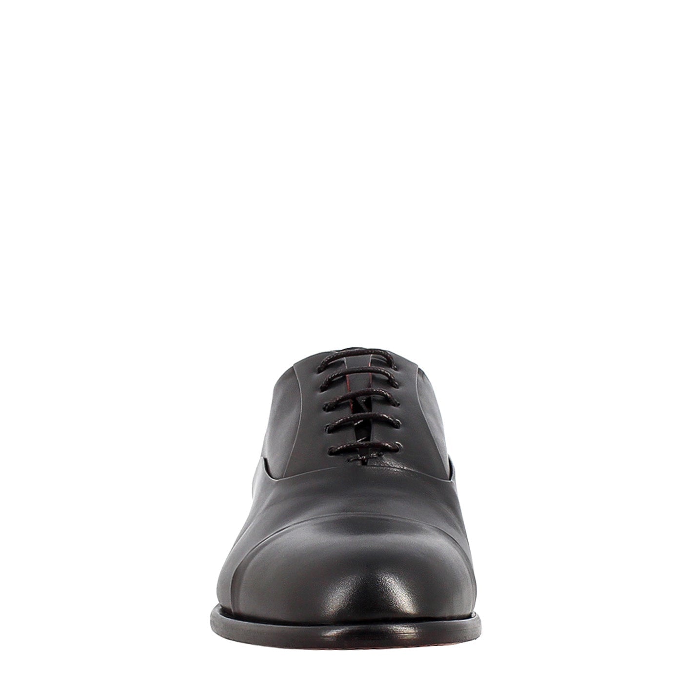 Oxford cap toe elegante da uomo in pelle liscia pieno fiore