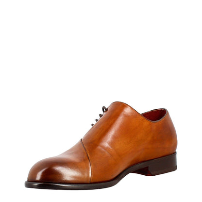 Men's elegant leather oxford with side laces