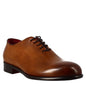 Oxford wholecut elegante da uomo in pelle con punta tonda