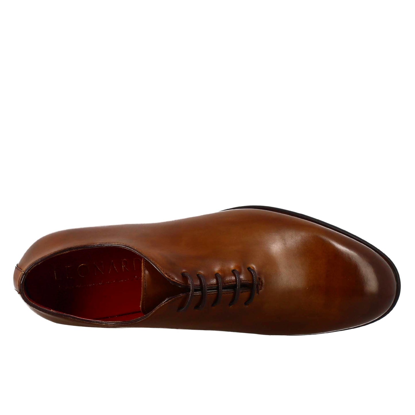 Oxford wholecut elegante da uomo in pelle con punta tonda