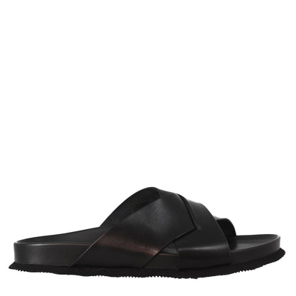 Men's Leather Open Back Sandals