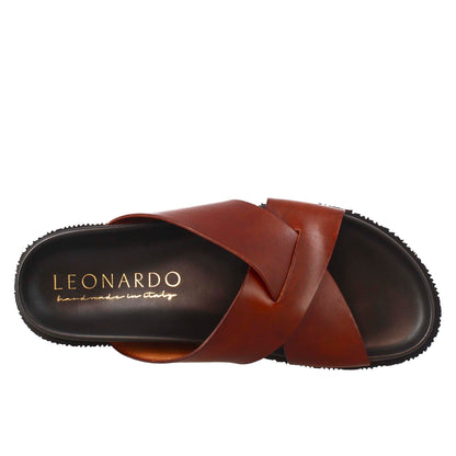 Men's Leather Open Back Sandals