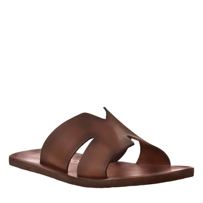 Handmade Leather H-Shape Men's Sandals