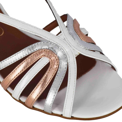 Sandalo da donna con fasce sottili in pelle