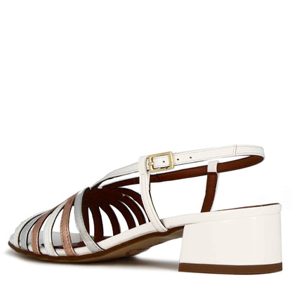 Sandalo da donna con fasce sottili in pelle