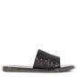 Men's Slide Sandal with Woven Leather Band