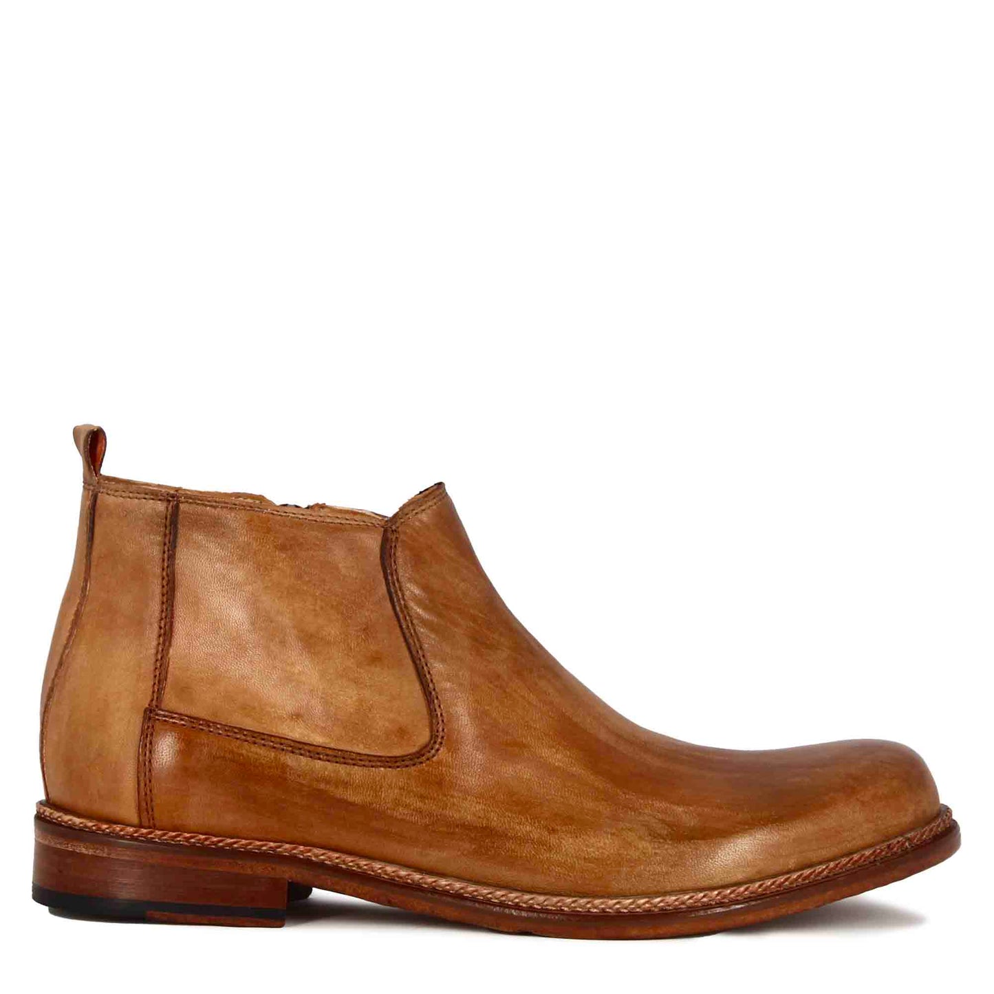 Vintage Leather Men's Ankle Boots
