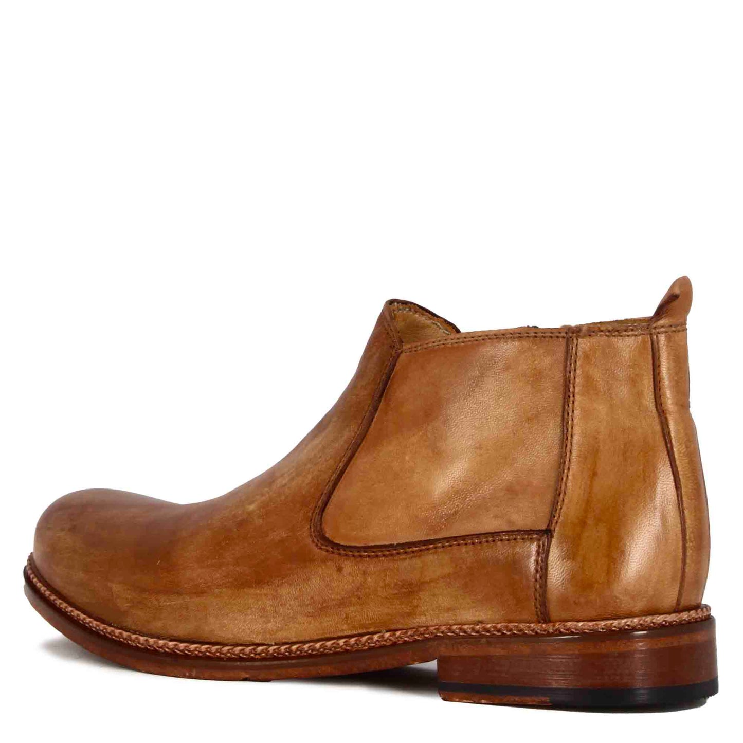 Vintage Leather Men's Ankle Boots