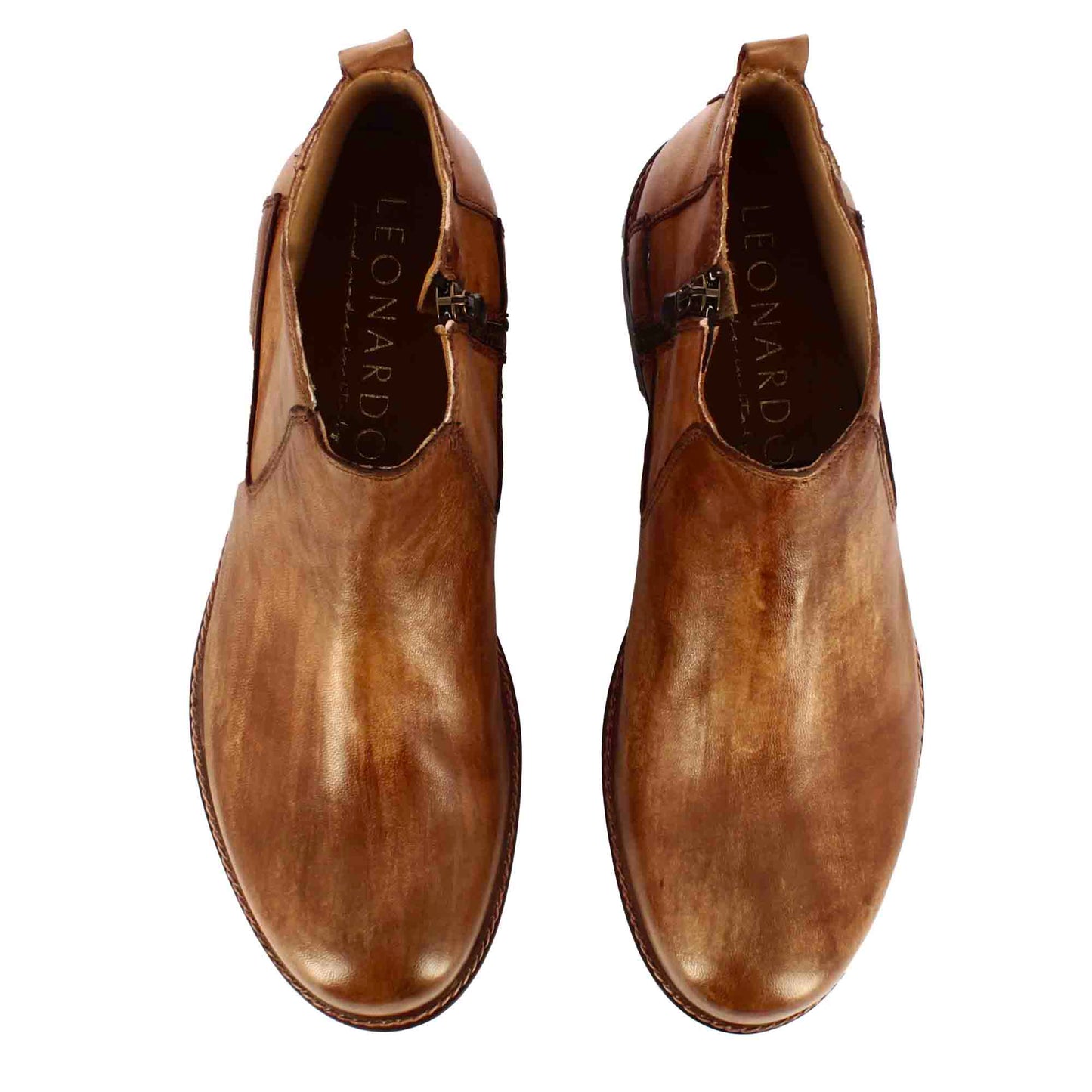 Vintage Leather Men's Ankle Boots