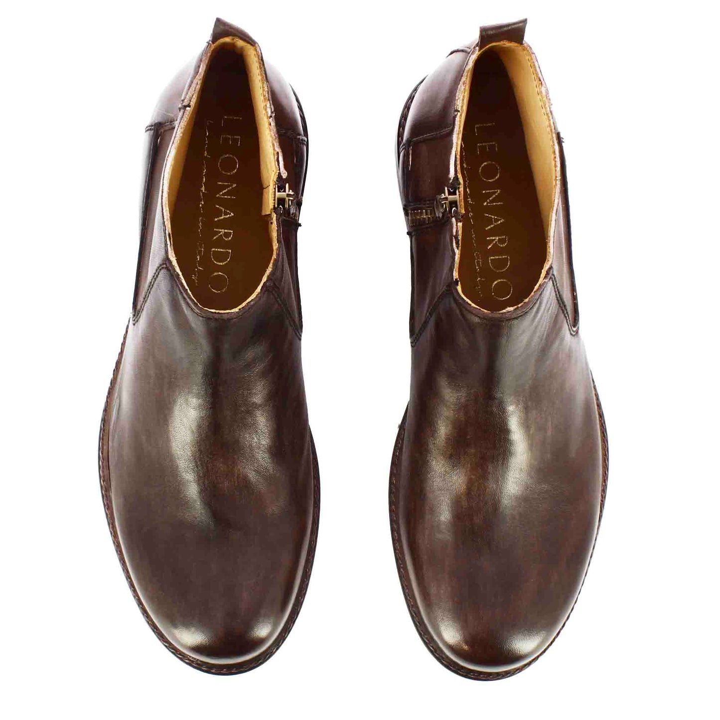 Vintage Leather Men's Ankle Boots