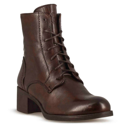 Women's leather ankle boot