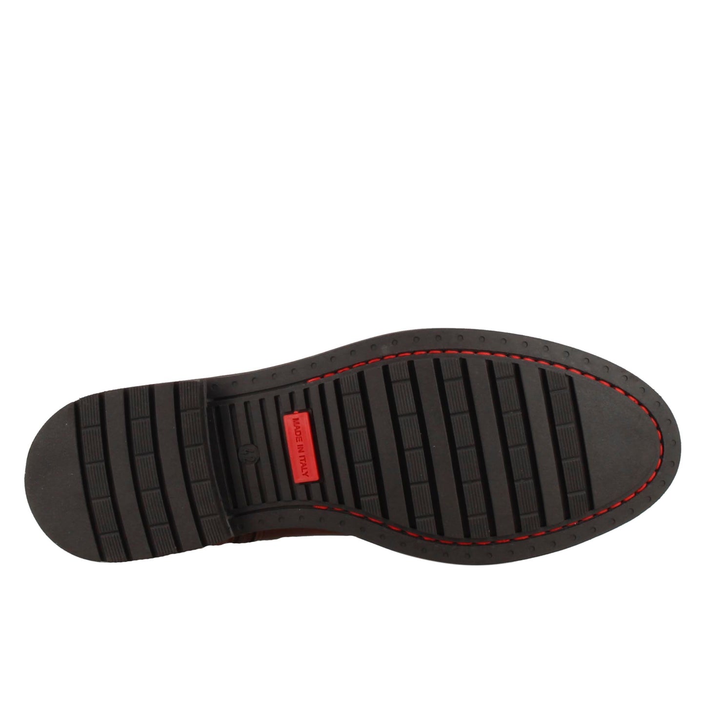 Stivaletto casual in pelle alla caviglia suola in gomma