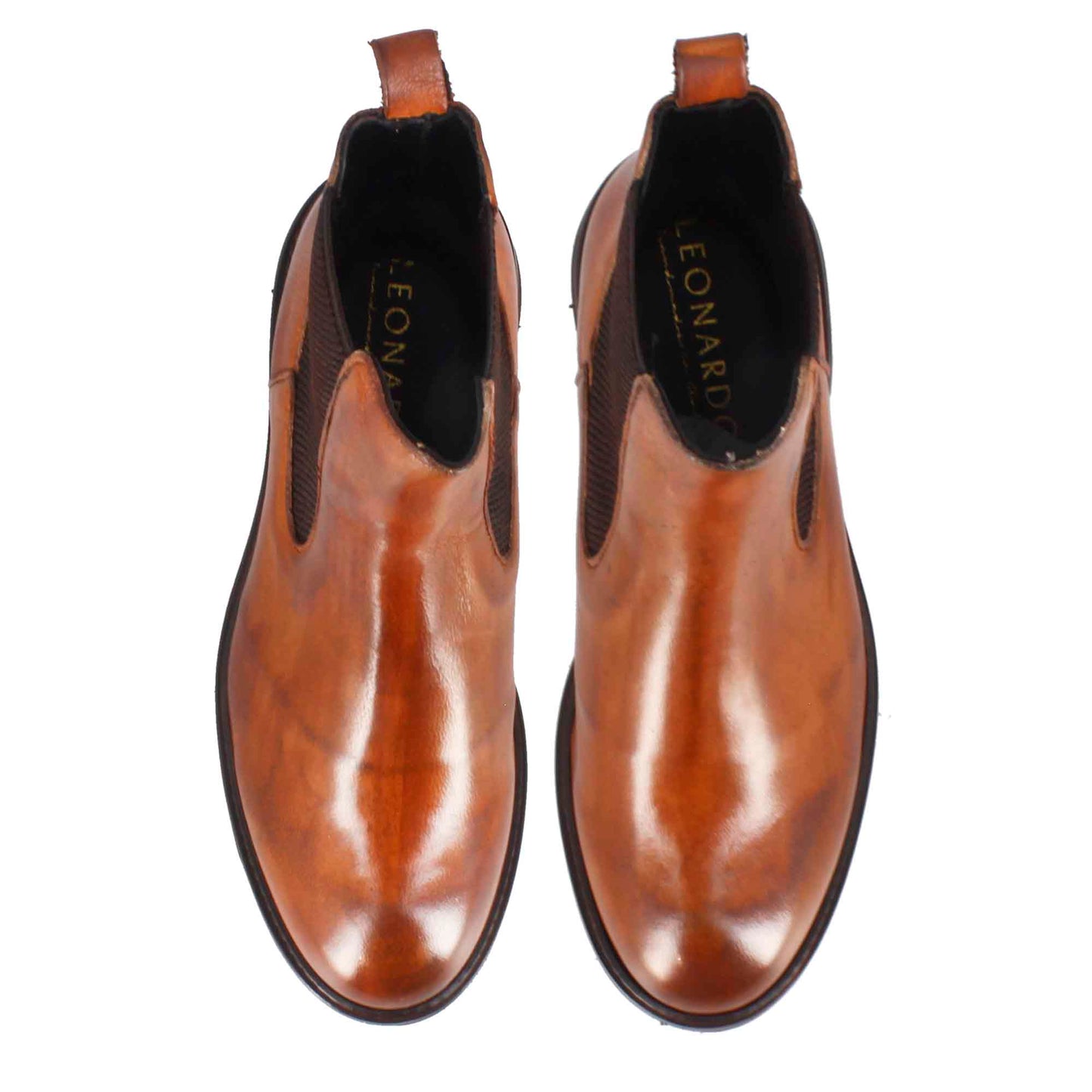 Women's Chelsea Boot in Genuine Leather with Elastic