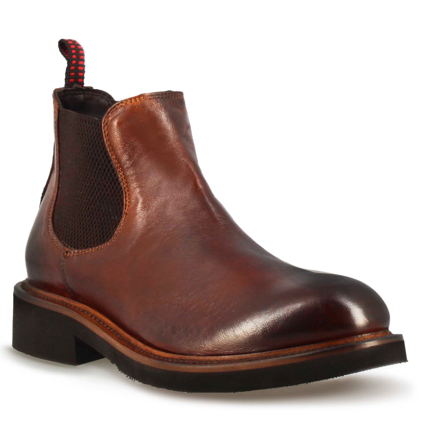 Stivaletto artigianale Chelsea da donna in pelle