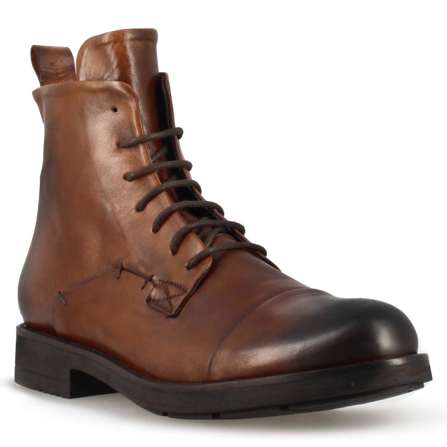 Men's Vintage Leather Lace Up Ankle Boot